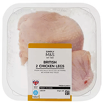 M&S Simply 2 British Chicken Legs 500g
