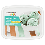 The Co-operative Loved by Us Mint Choc Chip Ice Cream 2 Litre