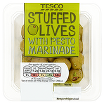 Tesco Stuffed Olives with Pesto Marinade 140g