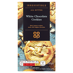 Co Op Irresistible All Butter White Chocolate Cookies 200g