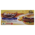 product image - Birds Eye 4 Beef Quarter Pounders 454g