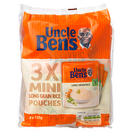 UNCLE BEN'S Mini Long Grain Rice Pouches 3 x 130g