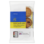 Waitrose 6 Mini Pork Pies 300g