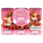 Tesco Strawberry Mousse 6X62.5g