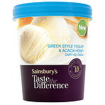 Sainsbury's Taste the Difference Greek Style Yogurt & Acacia Honey Dairy Ice Cream 500ml