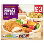 The Co-operative 2 Breaded Chicken Breast Fillets 325g