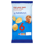 Sainsbury's Salt Your Own Potato Crisps 6 x 24.5g (147g)