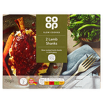Co Op Slow Cooked 2 Lamb Shanks 750g