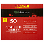 Asda Chosen by You Assorted Variety Flavour Crisps 50 x 25g Prawn Cocktail Flavour Crisps