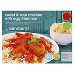 product image - Sainsbury's Sweet & Sour Chicken with Egg Fried Rice 400g