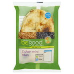 Sainsbury's Be Good to Yourself 2 Plain Mini Naan 100g