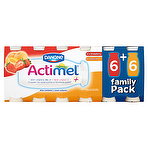Danone Actimel Strawberry & Apricot 12 x 100g Strawberry