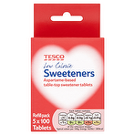 Tesco Low Calorie Sweeteners Refill Pack 5 x 100 Tablets