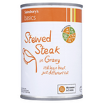 Sainsbury's Basics Stewed Steak in Gravy 425g