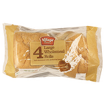 Aldi Village Bakery 4 Large Wholemeal Rolls 360g