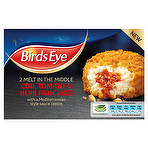 Birds Eye 2 Melt in the Middle Cod, Tomato & Herb Fishcakes 280g