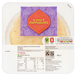 Tesco 8 Spicy Pappadums 80g