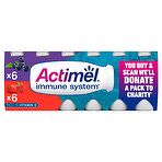 Actimel Strawberry & Blueberry Yogurt Drink 12 x 100g (1.2kg) Blueberry