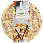product image - M&S Double Cheese & Ham Stonebaked Pizza 459g