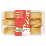 The Co-operative Takeaway 6 Vegetable Spring Rolls Side Dish 240g