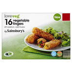 Sainsbury's Love Veg 16 Vegetable Fingers with Sweetcorn, Carrot & Peas 452g