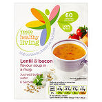 Tesco Healthy Living Lentil & Bacon 6 Sachets 99g