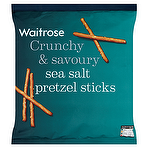 Waitrose Sea Salted Pretzel Sticks 100g