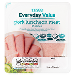 Tesco Everyday Value Pork Luncheon Meat 15 Slices 184g