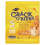 Jacob's Crack'o'Bites Mini Crispy Crackers Cheese Flavour 5 Handy Bags