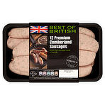 product image - Best of British 12 Premium Cumberland Sausages 681g