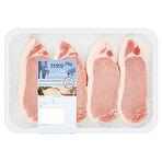 Tesco 4 Pork Loin Steaks 540g