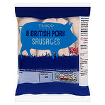 Tesco 8 British Pork Sausages 454g
