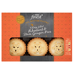 Tesco Finest All Butter Pastry 6 Deep Filled Rhubarb & Stem Ginger Pies