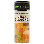 product image - Asda Chosen by You Cake Decorations Jelly Diamonds 65g