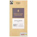 M&S Single Origin Intense Dark Chocolate 85% Cocoa 100g