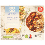 product image - Co-Op Low Fat Jamaican Chicken Curry with Rice 350g