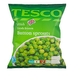 Tesco British Fresh Frozen Button Sprouts 907g