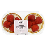 M&S 2 Fresh Strawberry Tarts 2x122g