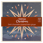 Waitrose Christmas Dark Chocolate Covered Stem Ginger 200g