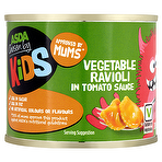 Asda Chosen by Kids Vegetable Ravioli in Tomato Sauce 200g