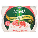 Activia Intensely Creamy Raspberries & Cream 4 x 120g