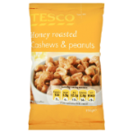 product image - Tesco Honey Roasted Cashews & Peanuts 150g