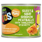 product image - Asda Chosen by Kids Sweet & Sour Chicken Meatballs with Wholewheat Spaghetti 200g
